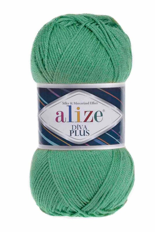 Alize - Пряжа Alize Diva Plus /Зелёный 255