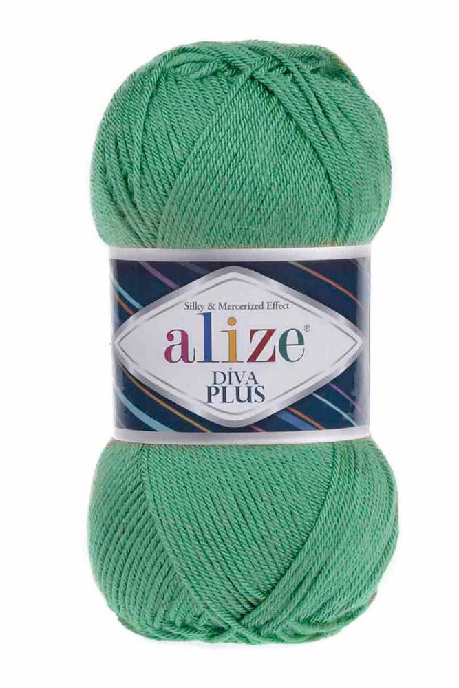 Пряжа Alize Diva Plus /Зелёный 255