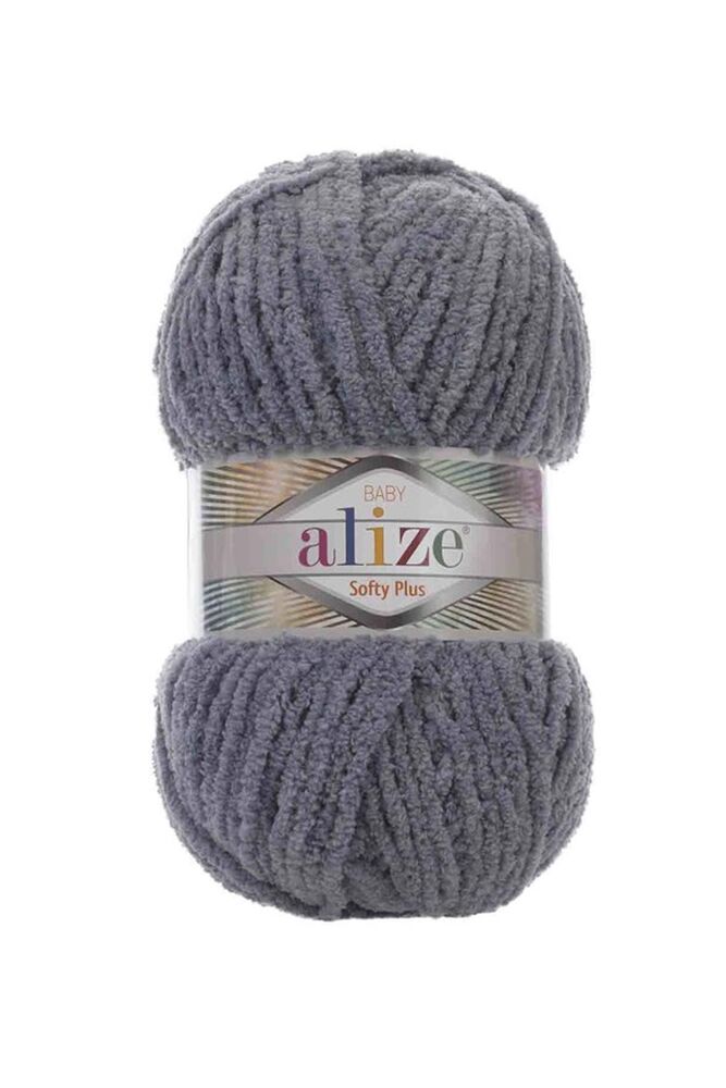 Пряжа Alize Softy Plus/ Серебрянно-серый 087