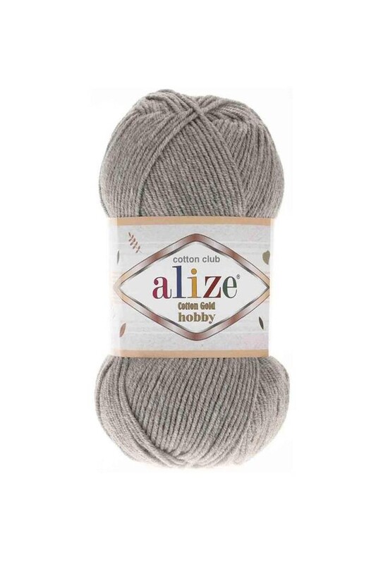 Alize - Пряжа Alize Cotton Gold Hobby / Серый меланж 021