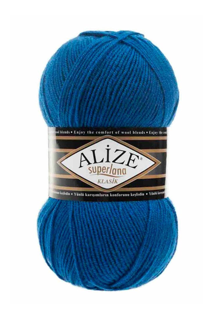 Alize - Пряжа Alize Superlana Klasik /Королевский синий 141