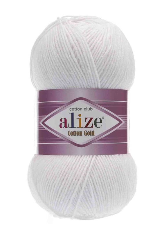 Alize - Пряжа Alize Cotton Gold / Белый 055