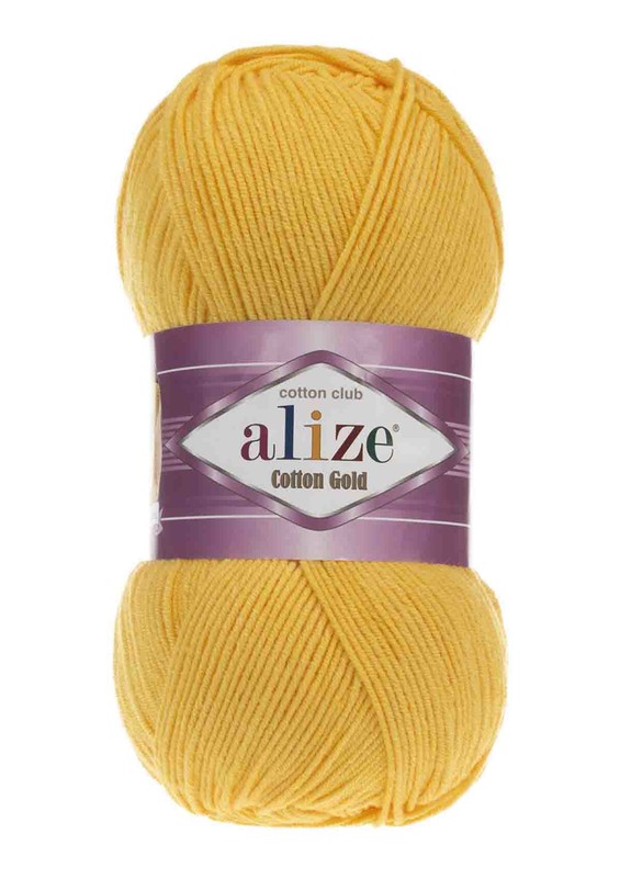 Alize - Пряжа Alize Cotton Gold/Насыщеный желтый 216