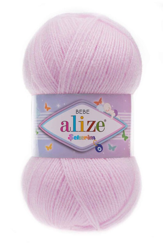 Alize - Alize Şekerim Bebe El Örgü İpi Pudra Lila 275