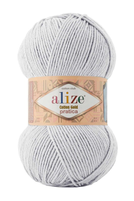 Alize - Alize Cotton Gold Pratica El Örgü İpi Açık Gri 533