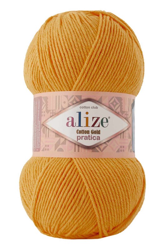 Alize - Alize Cotton Gold Pratica El Örgü İpi Safran 002