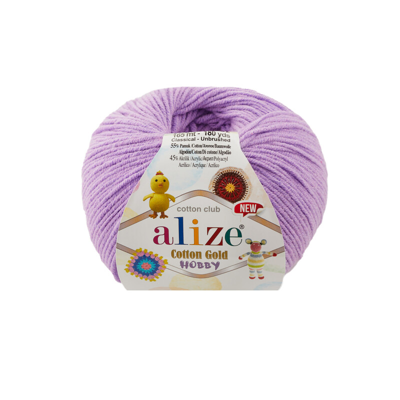 Alize - Alize Cotton Gold Hobby New El Örgü İpi Lila 043