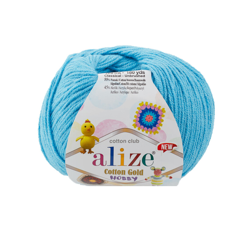 Alize - Alize Cotton Gold Hobby New El Örgü İpi Turkuaz 287
