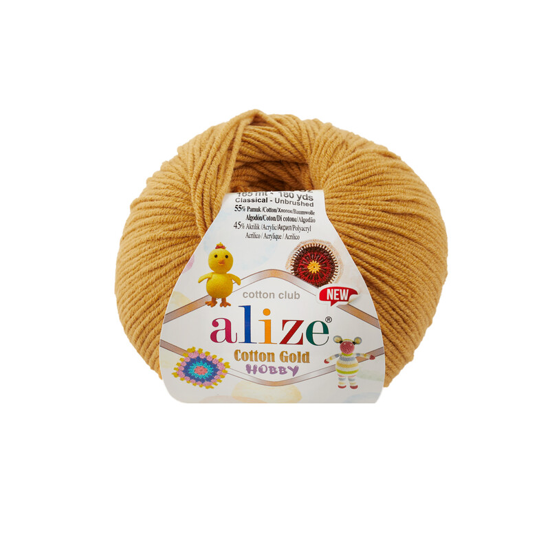 Alize - Alize Cotton Gold Hobby New El Örgü İpi Safran 002