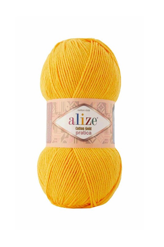 Alize - Alize Cotton Gold Pratica El Örgü İpi Sarı 216