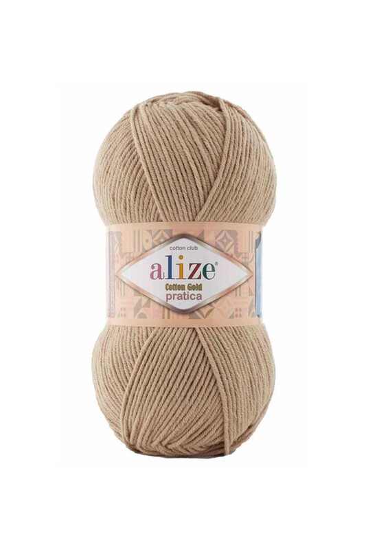 Alize - Alize Cotton Gold Pratica El Örgü İpi Bej Melanj 152