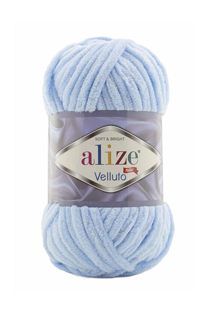 Alize - Alize Velluto El Örgü İpi 100 gr | Bebe Mavi 218
