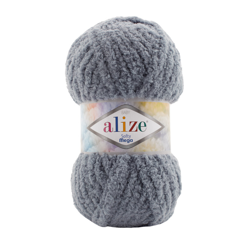 Alize - Alize Softy Mega El Örgü İpi | Koyu Gri 119
