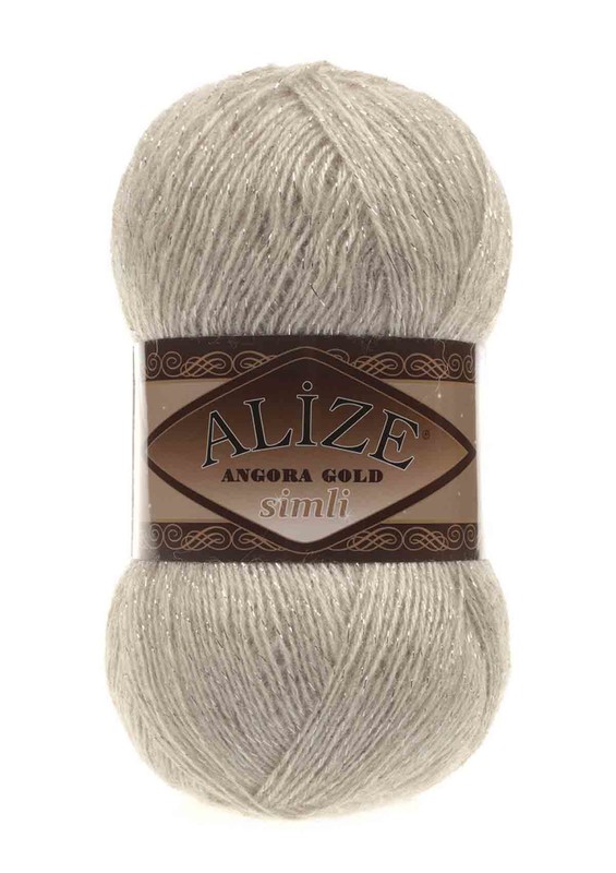 Alize - Alize Angora Gold Simli El Örgü İpi Bej Melanj 152
