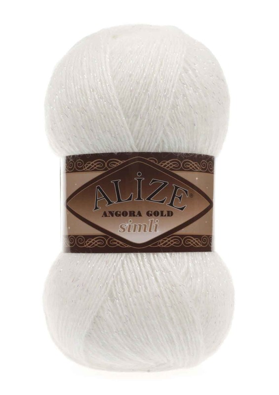 Alize - Alize Angora Gold Simli El Örgü İpi İnci 450