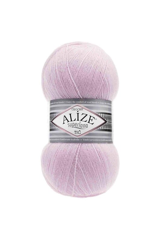 Alize - Alize Superlana Tığ El Örgü İpi Pudra Pembe 518