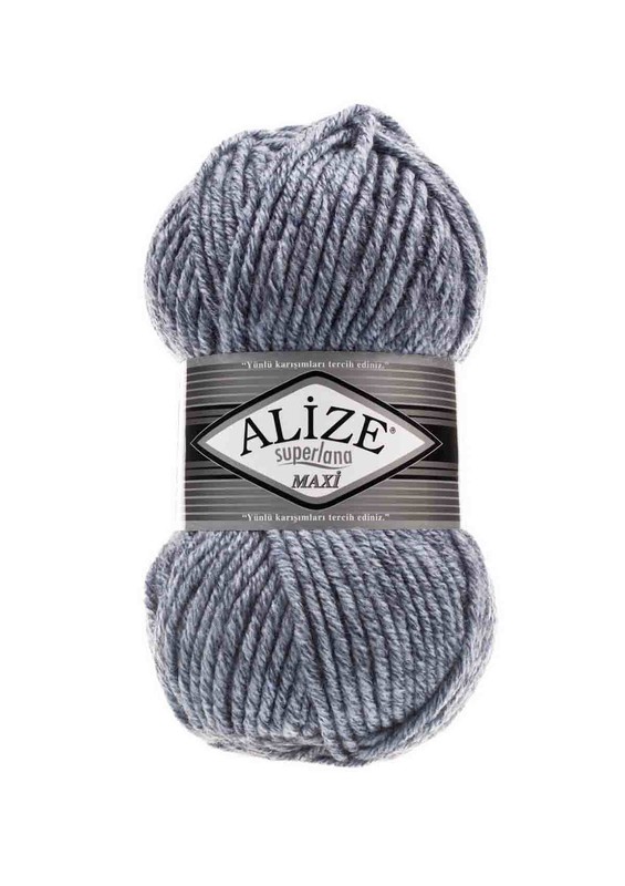 Alize - Alize Superlana Maxi El Örgü İpi Jaspe Mavi 806