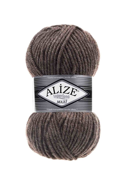 Alize - Alize Superlana Maxi El Örgü İpi Sütlü Kahve Melanj 240