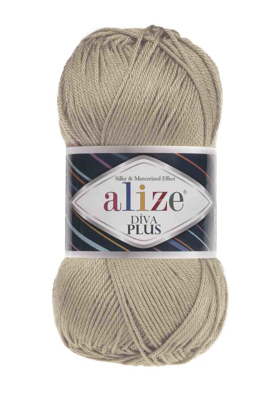 Alize - Alize Diva Plus El Örgü İpi Kahve Köpüğü 314