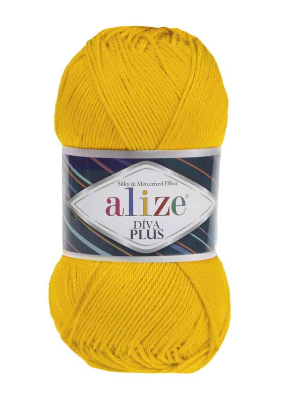 Alize - Alize Diva Plus El Örgü İpi Sarı 548