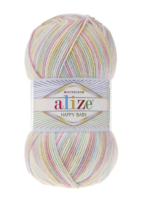 Alize - Alize Happy Baby Multicolor El Örgü İpi 52206