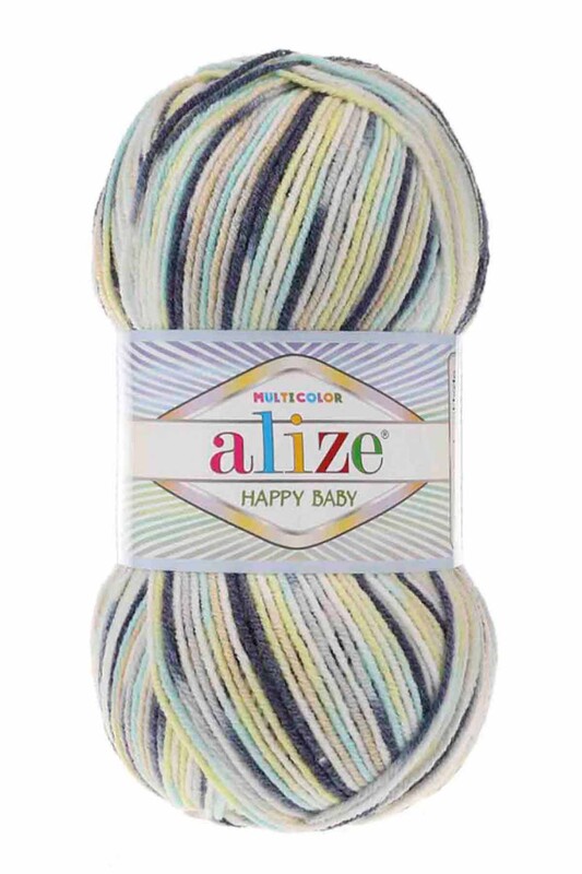 Alize - Alize Happy Baby Multicolor El Örgü İpi 52229