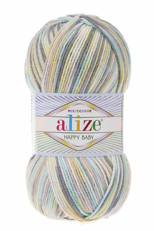 Alize - Alize Happy Baby Multicolor El Örgü İpi 52233
