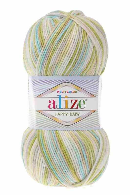 Alize - Alize Happy Baby Multicolor El Örgü İpi 52236