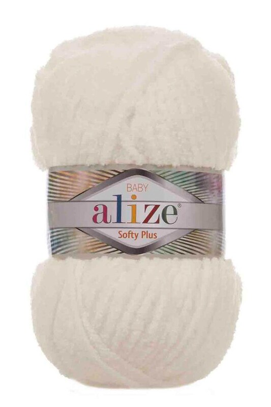 Alize - Alize Softy Plus El Örgü İpi Açık Krem 062