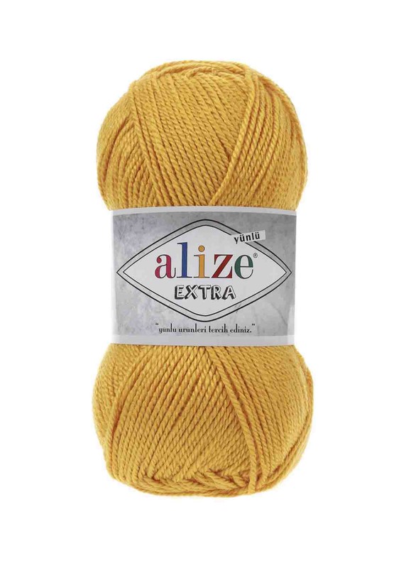 Alize - Alize Extra El Örgü İpi Koyu Sarı 488
