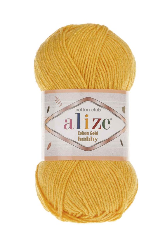Alize - Alize Cotton Gold Hobby El Örgü İpi 50 gr Koyu Sarı 216