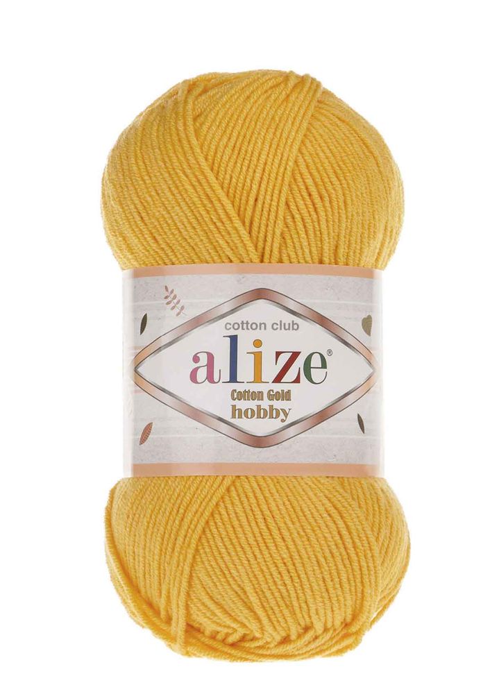 Alize Cotton Gold Hobby El Örgü İpi 50 gr Koyu Sarı 216