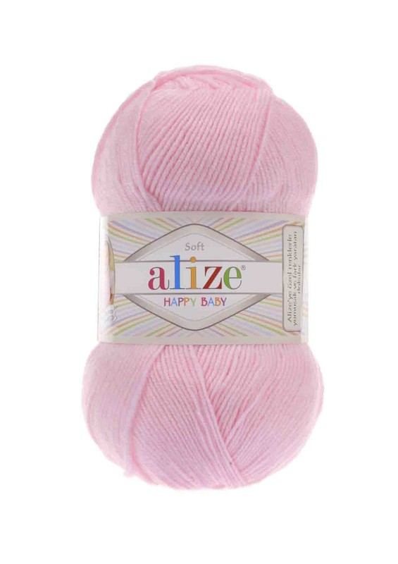 Alize - Alize Happy Baby El Örgü İpi Toz Pembe 185