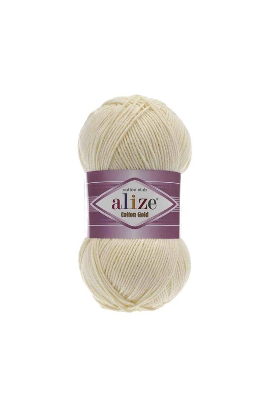 Alize - Alize Cotton Gold El Örgü İpi Krem 001