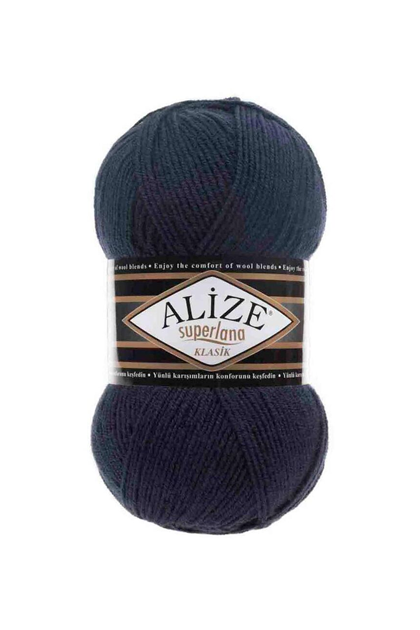 Alize - Alize Superlana Klasik El Örgü İpi Lacivert 058