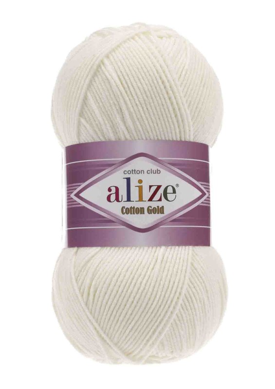 Alize - Alize Cotton Gold El Örgü İpi Açık Krem 062