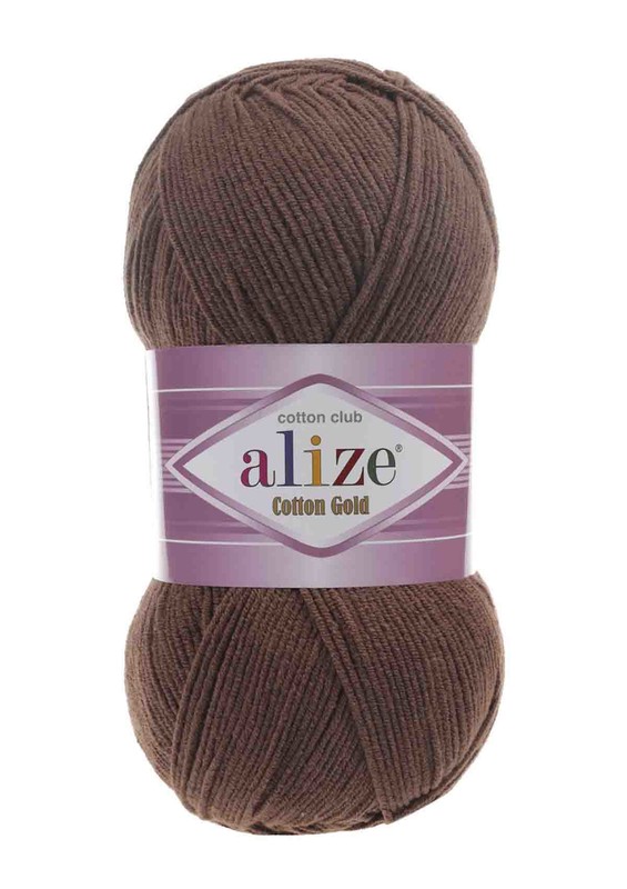 Alize - Alize Cotton Gold El Örgü İpi Kahve 493