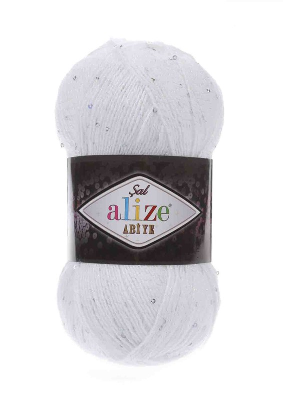 Alize - Alize Şal Abiye El Örgü İpi Beyaz 055