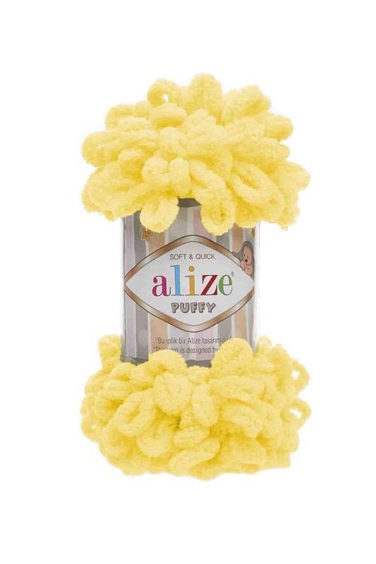 Alize - Alize Puffy El Örgü İpi Sarı 216
