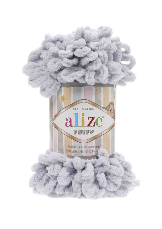 Alize - Alize Puffy El Örgü İpi Gri 416