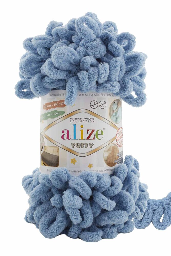 Alize Puffy Yarn | Mid Blue 280