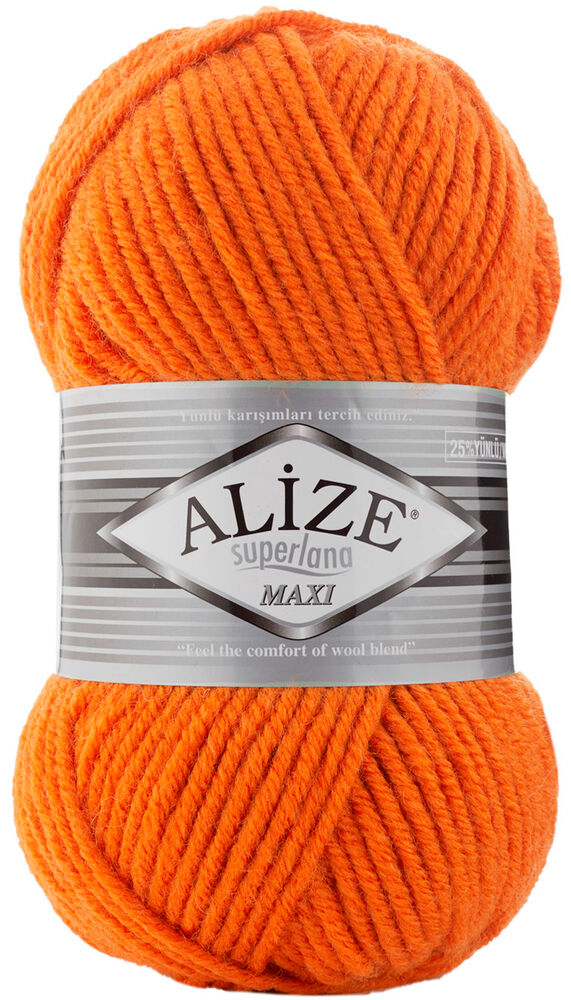 Alize Superlana Maxi Yarn | Orange 225
