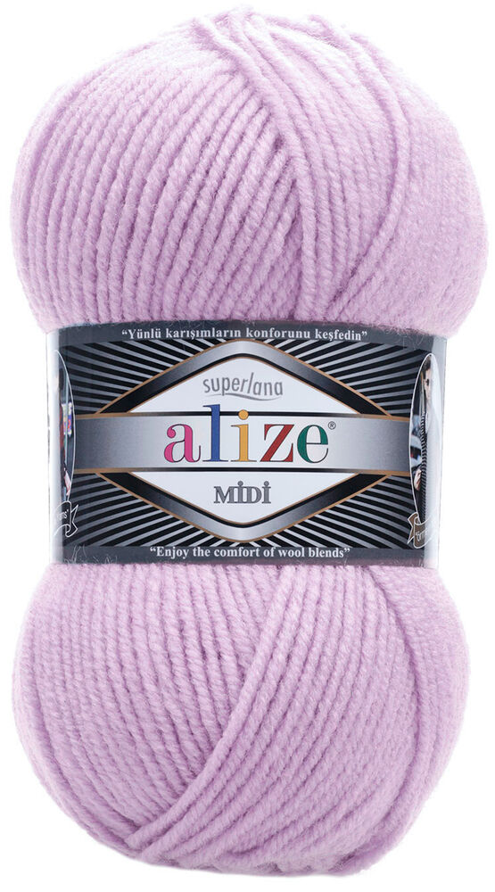 Alize Superlana Midi Yarn | Ashy Lilac 505