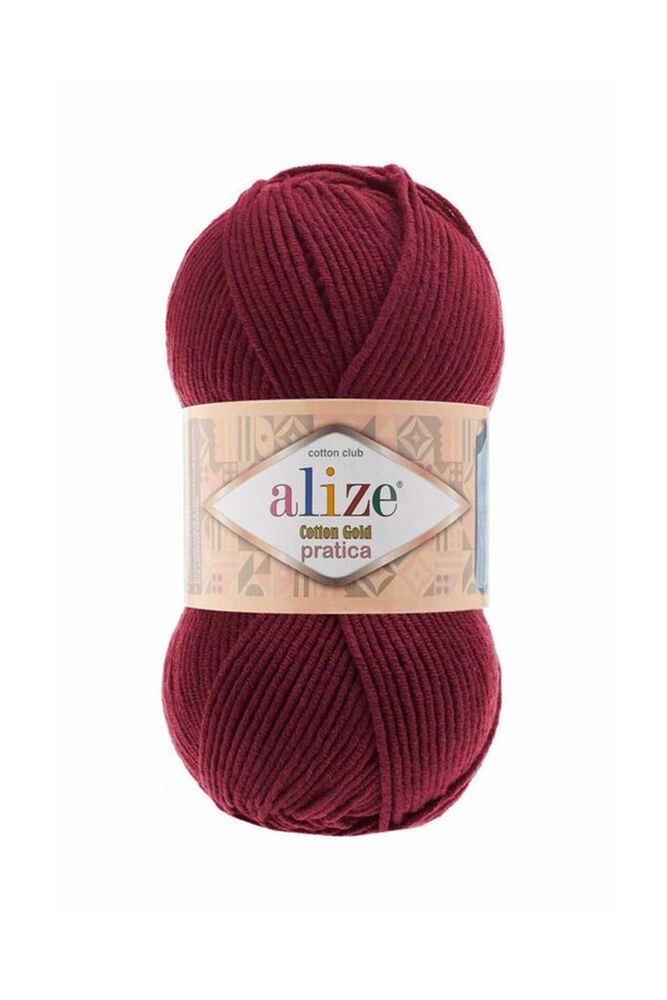 Alize Cotton Gold Pratica El Örgü İpi Vişne Çürüğü 390