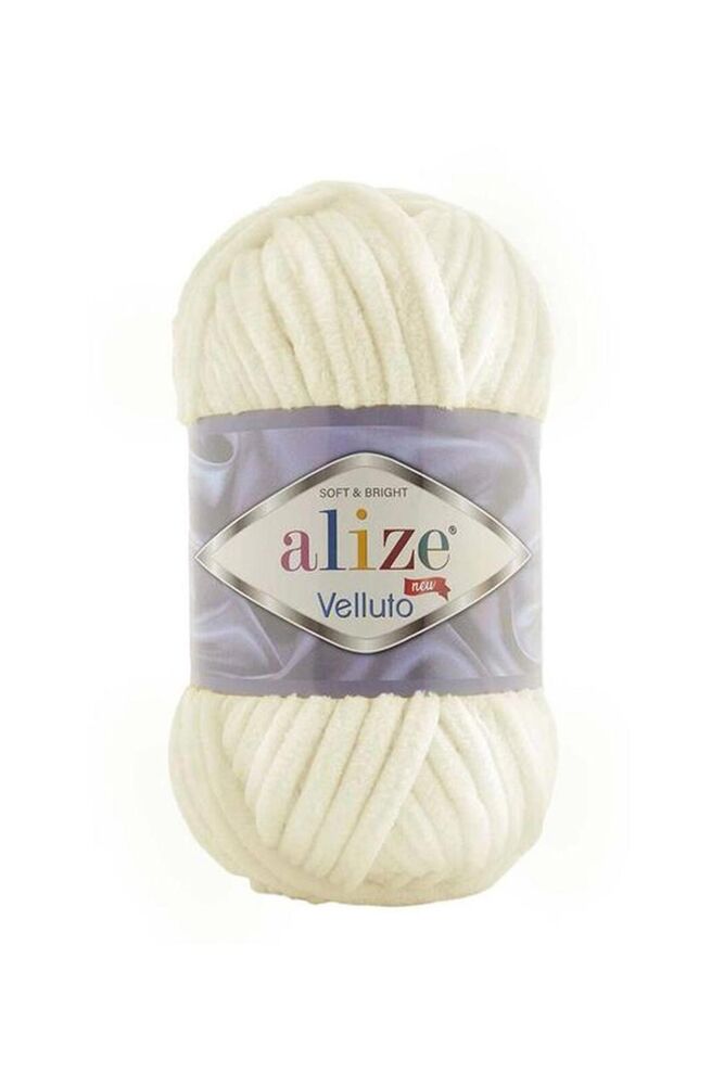Alize Velluto Yarn 100 gr |light cream 062