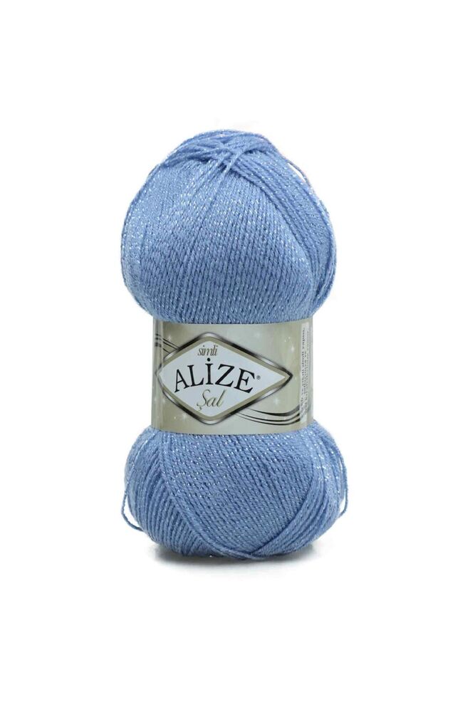 Alize Scarf Glitter Yarn | Blue 040