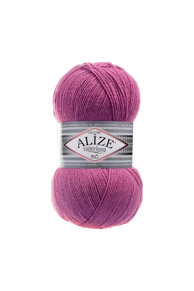 Alize Superlana Crochet Yarn | Dark Rose 440