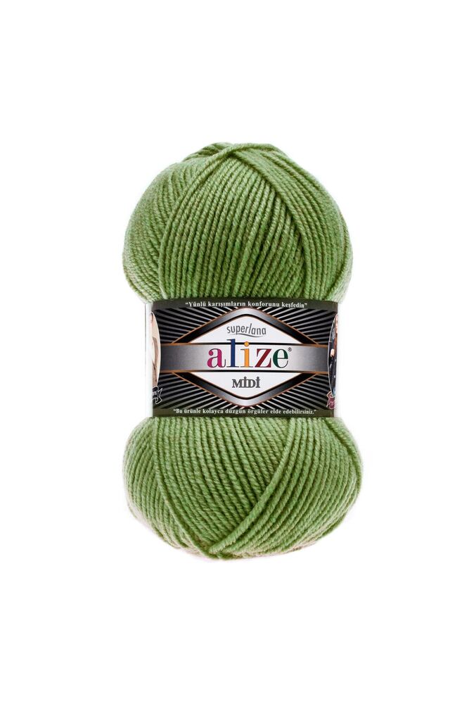 Alize Superlana Midi Yarn | Olive 620