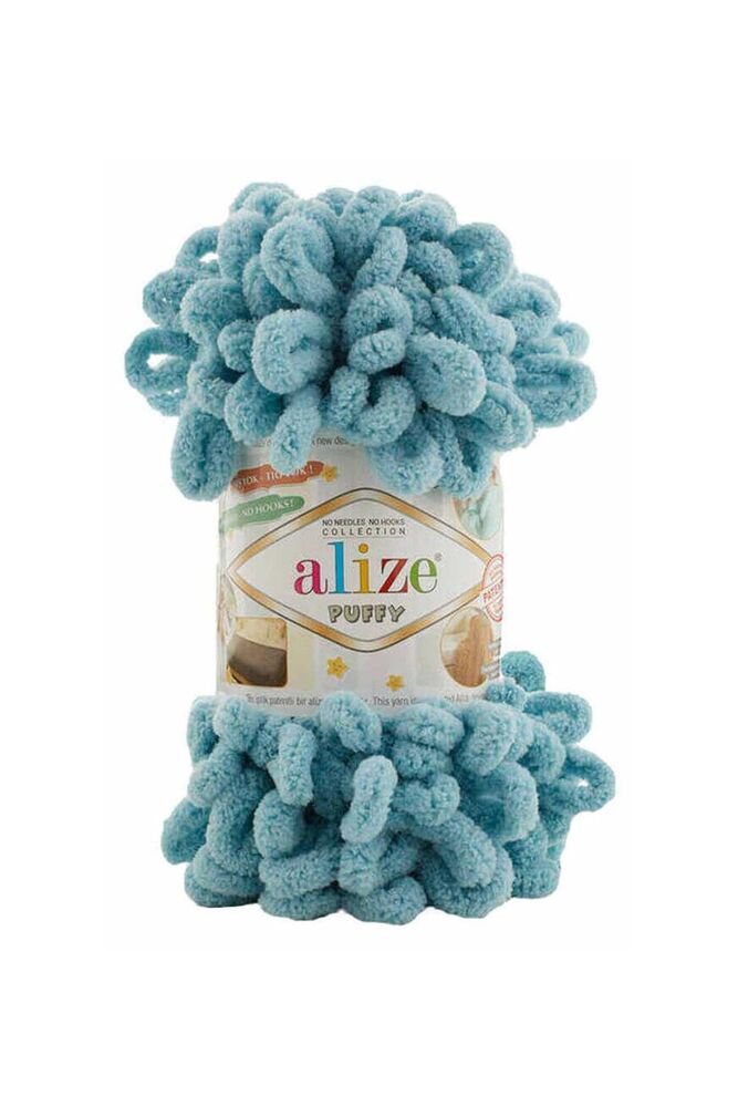 Alize Puffy Yarn | Azury Blue 414