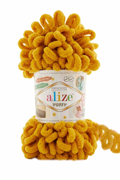 Alize Puffy Yarn/mustard 002